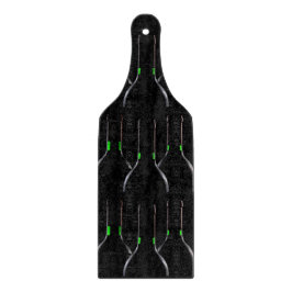 Weinflaschen Black Glass Cutting Board Paddel Schneidebrett
