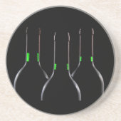 Weinflaschen Black Sandstone Drink Untersetzer (Vorne)