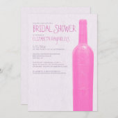 Weinflaschen Bridal Dusche Einladungen (Vorne/Hinten)