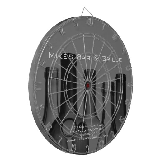 Weinflaschen Business-Dart-Karten Dartscheibe (Vorderseite Links)
