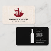 Weinflaschen | City Skyline Visitenkarte (Vorne/Hinten)