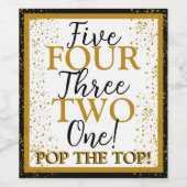 Weinflaschen-Etikett für das neue Jahr Weinetikett (Einzelnes Label)