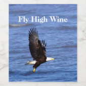 Weinflaschen-Etikett mit fliegendem Adler Weinetikett (Einzelnes Label)