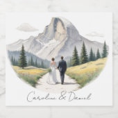 Weinflaschen-Etiketten, Aufkleber für den Yosemite (Einzelnes Label)