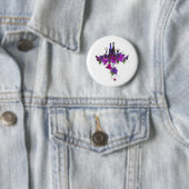 Weinflaschen gegen purpurartiges Blätter Button (Beispiel)