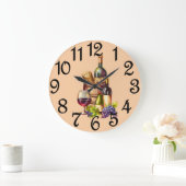 Weinflaschen Große Wanduhr (Zuhause)