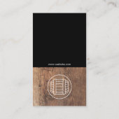 Weinflaschen | Holz Visitenkarte (Rückseite)