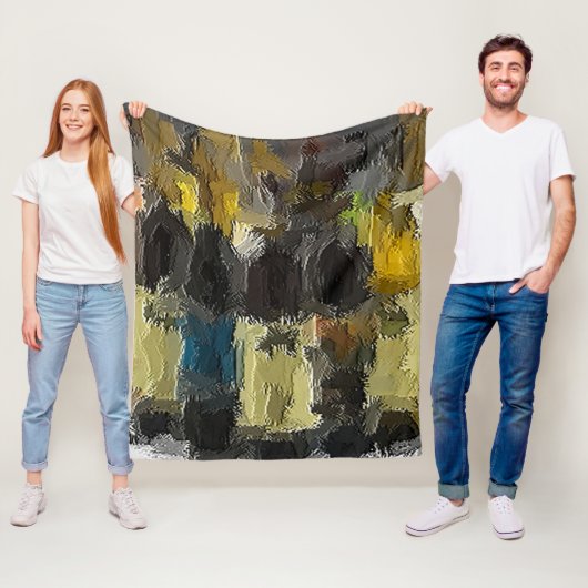 Weinflaschen in Abstraktem Fleece Blanket (Beispiel)