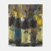 Weinflaschen in Abstraktem Fleece Blanket (Vorderseite)