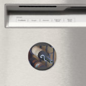 Weinflaschen in einem Rack Magnet (In Situ (Geschirrspüler))