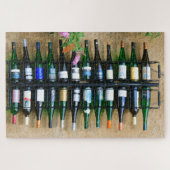 Weinflaschen in einem Rack Puzzle (Horizontal)