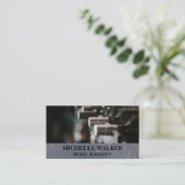 Weinflaschen in Keller Visitenkarte (Stehend Vorderseite)