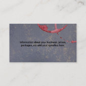 Weinflaschen in Keller Visitenkarte (Rückseite)