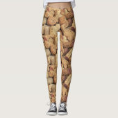 Weinflaschen-Korken-Leggings Leggings (Vorderseite)