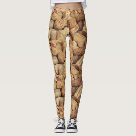 Weinflaschen-Korken-Leggings Leggings
