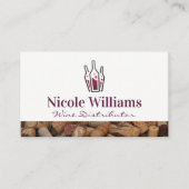 Weinflaschen | Korken Visitenkarte (Vorderseite)