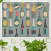 Weinflaschen Küchentuch (Gefaltet)