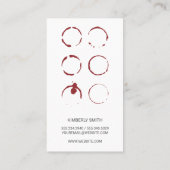 Weinflaschen | Liquor Visitenkarte (Rückseite)