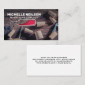 Weinflaschen-Logo | Korken an der Tabelle Visitenkarte (Vorne/Hinten)