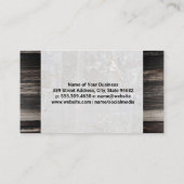 Weinflaschen | Marmor- und Holzkarte Visitenkarte (Rückseite)