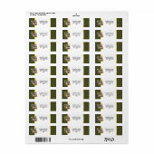 Weinflaschen mit Aquarell Weintrauben Chic Country (Vorne)