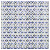 Weinflaschen mit zwei Weingläsern nach blauem Must Stoff (Muster)