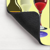 Weinflaschen Mousepad (Ecke)