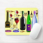 Weinflaschen Mousepad (Mit Mouse)