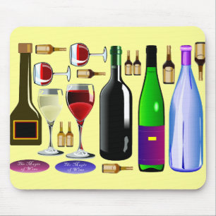 Weinflaschen Mousepad