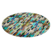 Weinflaschen, multi Farbe, beige Hintergrund Schneidebrett (Ecke)