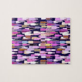 Weinflaschen, multi Farbe, dunkelblauer Puzzle (Horizontal)