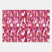 Weinflaschen Muster, Rost, Beige und Burgund Geschenkpapier Set (Vorderseite 2)