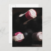 Weinflaschen, nah-up, Schweden. Postkarte (Vorne/Hinten)