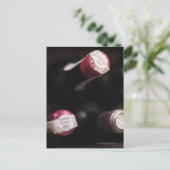 Weinflaschen, nah-up, Schweden. Postkarte (Stehend Vorderseite)