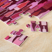 Weinflaschen, Pflaumenfarben, bordeauxroter Hinter Puzzle (Seite)