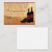 Weinflaschen Platzkarte Tischnummer | (Vorne/Hinten)