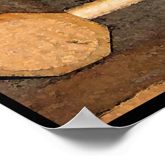 Weinflaschen Poster (Ecke)