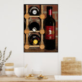 Weinflaschen Poster (Küche)