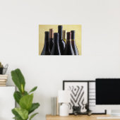 Weinflaschen Poster (Heimbüro)