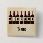 Weinflaschen Roter Wein nach Maß Button (Vorderseite)