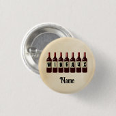 Weinflaschen Roter Wein nach Maß Button (Vorne & Hinten)
