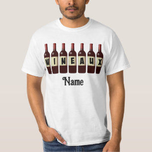 Weinflaschen Roter Wein nach Maß T-Shirt