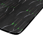 Weinflaschen Schwarze Decorative Glasschneidewand Schneidebrett (Ecke)