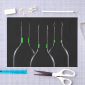 Weinflaschen Schwarzes Gewebe Papier (Handwerk)