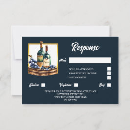 Weinflaschen Trauben Weinkeller Weinberg RSVP Karte