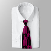 Weinflaschen und Brillen Abstract Design Necktie Krawatte (Gebunden)