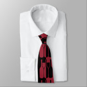 Weinflaschen und Brillen Abstract Design Necktie Krawatte (Gebunden)