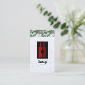 Weinflaschen und Glass-Logo Visitenkarte (Stehend Vorderseite)