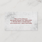 Weinflaschen und Traubensymbol Visitenkarte (Rückseite)