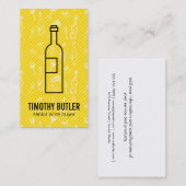 Weinflaschen und Weinzubehör Visitenkarte (Vorne/Hinten)